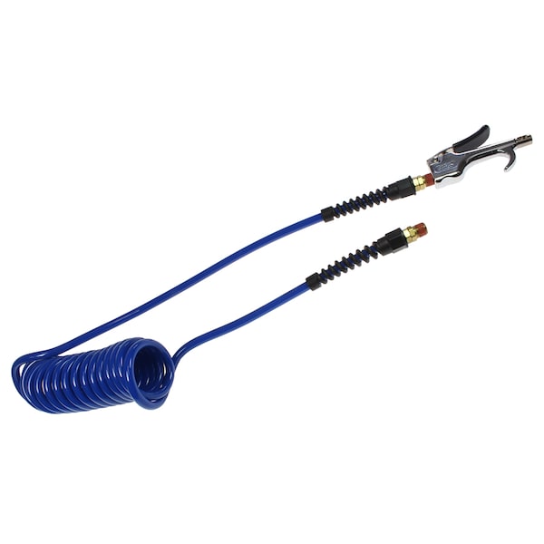600-S Blow Gun & PU14-25B-B Coiled Hose
